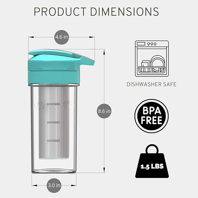 Masontops Cold Brew Makers Kit - Deluxe Iced Coffee Maker with Glass Pitcher &amp Stainless Steel Mesh Filter - Easy Pour Fridge Cold Brewer System
