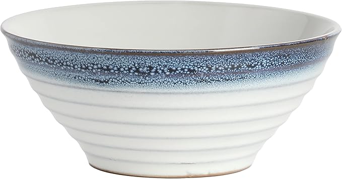 Gibson Elite Spiral Reactive Embossed Dinnerware Set - Blue Service for Four (16pcs)