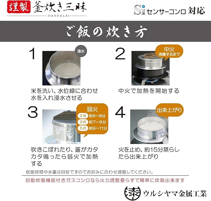 Urushiyama Metal Industrial Kiln Rice Kiln 5 Circles For Gas Fire Aluminum Made in Japan Made in Japan