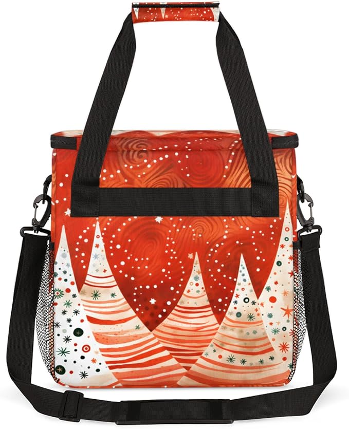 Xmas Tree Coffee Maker Carrying Bag Glitter Tree Travel Storage Bag Compatible with K-Mini or K-Mini Plus Single Serve Coffee Brewer Carrying Case with Multiple Pockets &amp Shoulder Strap