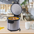 Commercial Rice Warmer 20QT Portable Stainless Steel Heating Non-Stick Inner Pot Rice Heater Dual Temperature Control Design Makes Soups Stews Grains Cereals for Restaurant Party Family