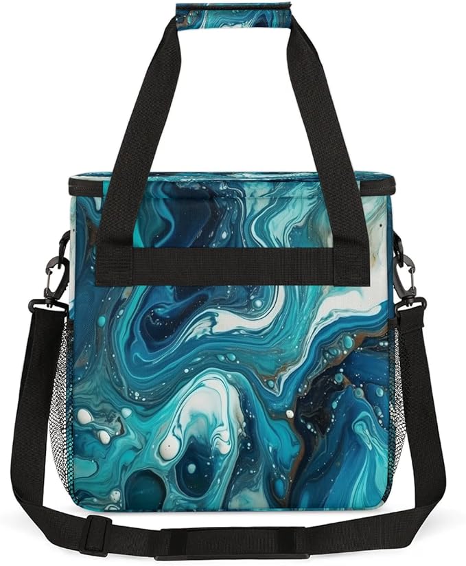 Marble Ocean Coffee Maker Carrying Bag for Keurig K-Mini or K-Mini Plus Storage Portable Coffee Maker Travel Bag