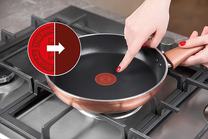 Lagostina Copper/Pan Set External Copper Effect Non-Stick Aluminium 8 Pieces Black