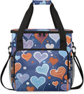 Abstract Heart Coffee Maker Carrying Bag Portable Travel Storage Tote Bag Compatible with K-Mini or K-Mini Plus Single Serve Coffee Brewer Carrying Case with Multiple Pockets &amp Shoulder Strap