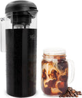 VINCI Cold Brew 360 Plastic Cold Brew Coffee Maker Featuring Patented Dual Filter 360 Brewing Technology Cold Brew for Iced Coffee (1.4 Liter / 47 FL.OZ)