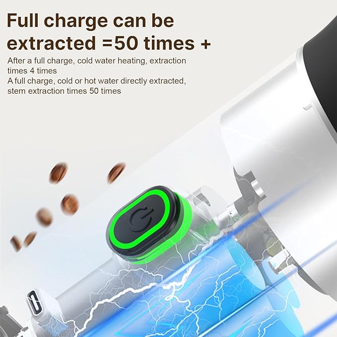 Irishom Portable Coffee Machine 3 in 1 Cordless Electric Coffee Maker Work with Capsule and Ground Coffee Cold Brew and Heating Coffee Maker with 150ml Cup