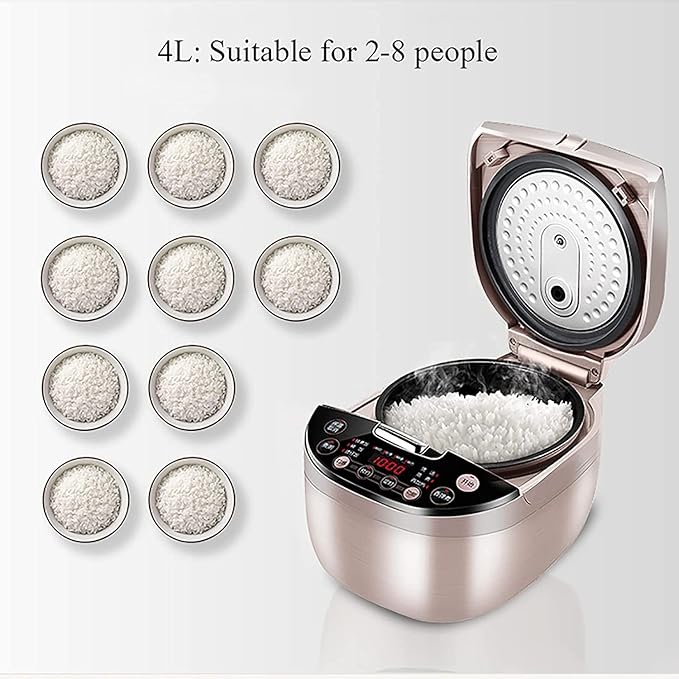 Rice Cooker Home Multi-Function Rice Cooker 24H Reservation and Heat Preservation Thicken Non-Stick Liner for 2-8 People