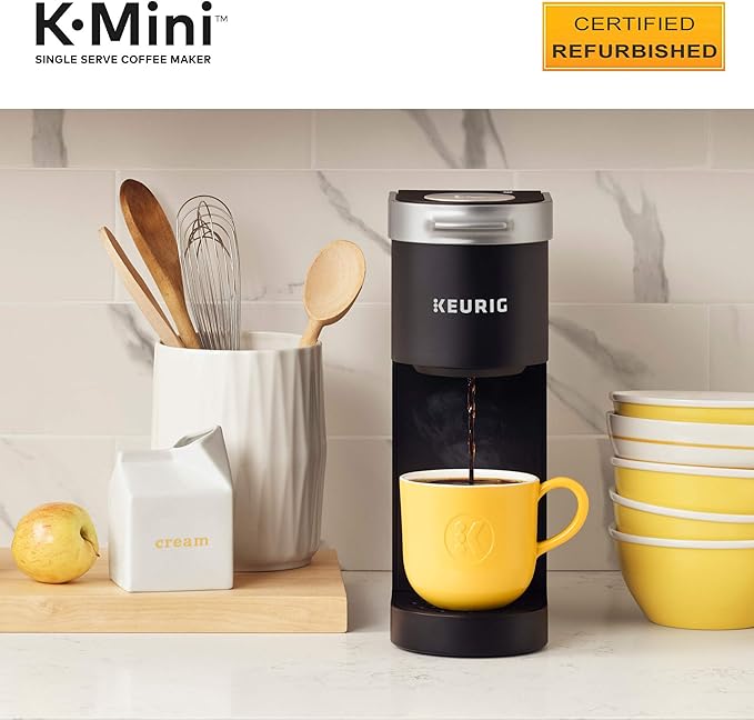 Keurig K-Mini Coffee Maker Certified Refurbished Black (Renewed)