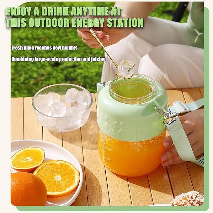 Travel USB 1000mAh Battery 700ml Portable Juicer with Ice Crush for Outdoor Office Protein Shakes Travel Blender Cup
