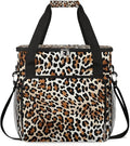 Classic Leopard Coffee Maker Carrying Bag Compatible with K-Mini or K-Mini Plus Portable Single Cup Coffee Maker Case with Pockets for K Cup Pods