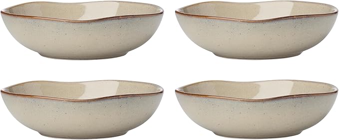 Oneida 899210 Organic Shades Oatmeal Pasta Bowls Set Of 4 Service For 4