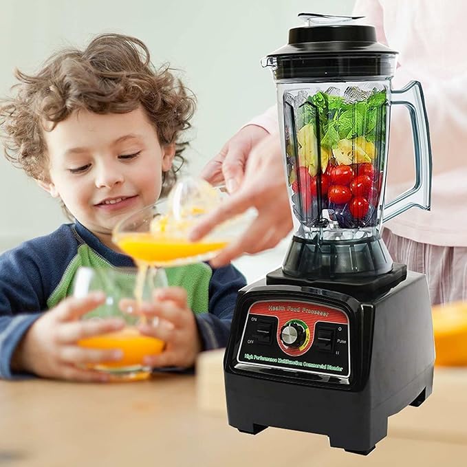 PanDair 2800W Powerful Countertop BPA Free with 2 in1 Blades Stainless Steel Durable Home Food Juicer Mixer Gallon Smoothies Maker Juice Heavy Duty or Commercial Use