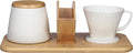 Melitta Artisan Porcelain Pour-Over Coffeemaker and Canister Set White