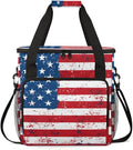 Star-Spangled 4th of July Coffee Maker Carrying Bag Travel Storage Bag Compatible with K-Mini or K-Mini Plus Single Serve Coffee Brewer Carrying Case with Multiple Pockets &amp Shoulder Strap