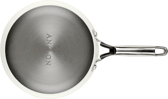 Anolon Achieve Hard Anodized Nonstick Cookware/Pots and Pans Set 10 Piece - Cream