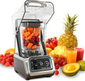 2200W Commercial Blender with Soundproof Enclosure | 80oz BPA-Free Jar | Self-Cleaning &amp Ice Crush Pro | Quiet Smoothie &amp Shake Maker for Restaurants Kitchens Cafes Smoothie Bars