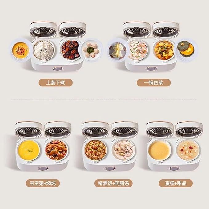 Rice Cookers Double-Bladder Electric Rice Cooker Multi-Function Automatic Double Rice Cooker Electric Cooking Pot Rice Cooker Intelligent Rice Maker