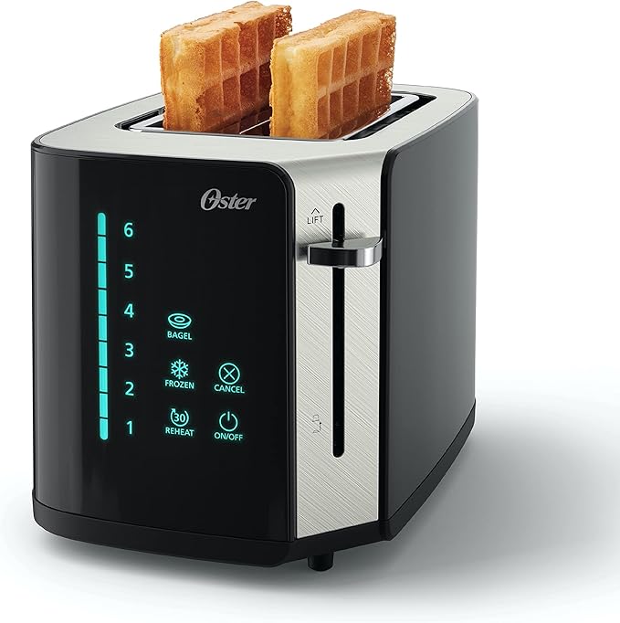 Oster Blender | Pro 1200 with Glass Jar + Oster 2-Slice Toaster Touch Screen