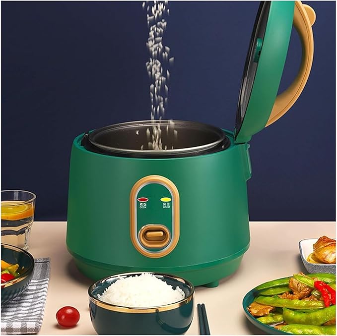 Mini Rice Cooker Commercial Rice Cooker Multifunctional Rice Cooker/Steaming Combined With 1.6L Capacity For 1-2 People