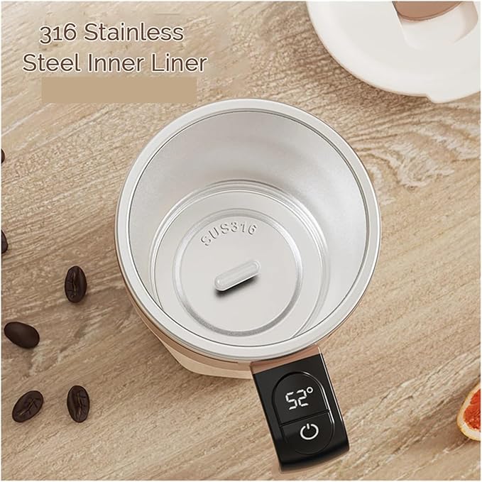 Self Stirring Coffee Mug Automatic Stirring 400ml Smart Mixing Cup Mini Electric Coffee Self Mixing Mug Lazy Milkshake Rotating BlenderElectric Stirring Cup(Brown)