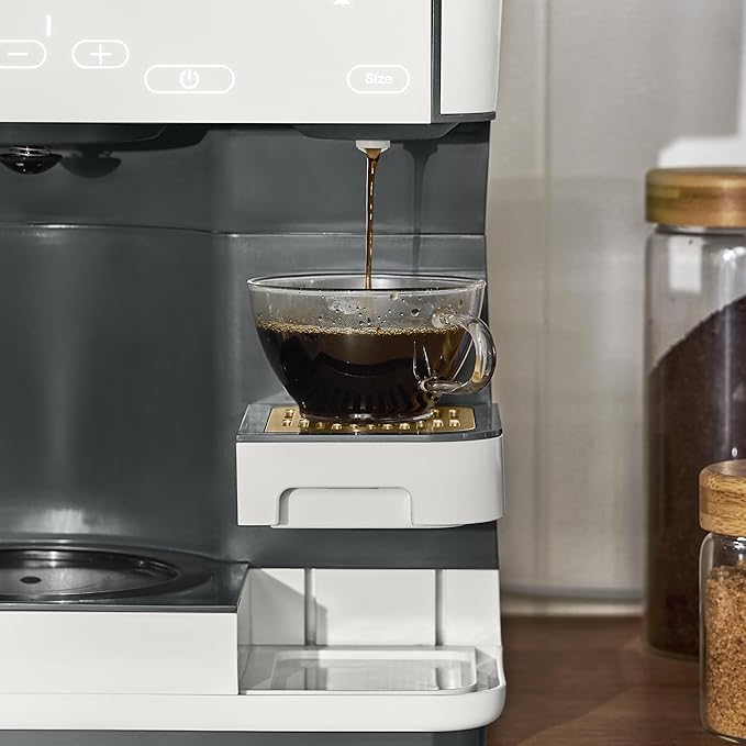 Multi-Brew Coffee Maker 12-Cup Carafe + Single-Serve Pods or Grounds Over Ice Touch Display by Drew Barrymoree.