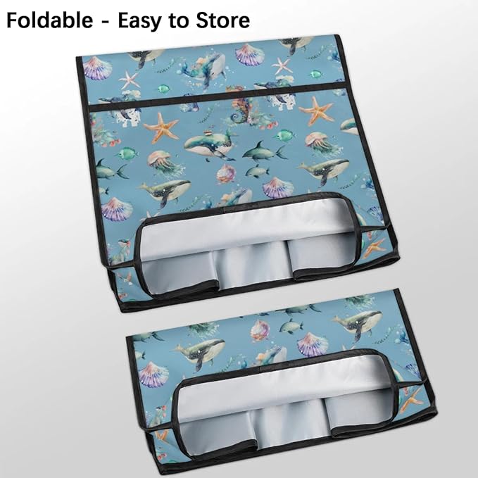 cfpolar Kitchen Aid Mixer Cover Compatible with 6-8 Quarts Summer Dolphin Starfish Stand Mixer Cover Kitchen Aid Mixers Accessories Appliance Organizer Bag Dust Covers with Zipper Pocket
