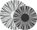The Art of Lines Dinnerware Set service for 2Lightweight Round Plates Bone China Dinnerware SetsSteak Dinner Plates Dish Set (4Pcs) a beautiful gift LJW69