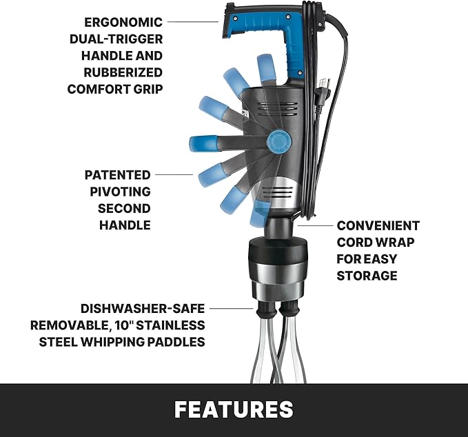 Waring EVOX 10 Whisk Immersion Blender 1 HP Variable Speed 50lb of Mashed Potatos WSBPPWX