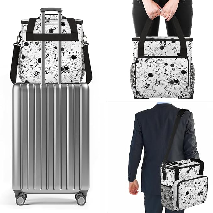 Beat Notes Coffee Maker Carrying Bag Portable Travel Storage Tote Bag Compatible with K-Mini or K-Mini Plus Single Serve Coffee Brewer Carrying Case with Multiple Pockets &amp Shoulder Strap