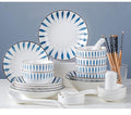 Dinnerware Set Dinnerware Sets Plates And Bowls Sets Dishes Sets-Complete Porcelain Combination-for Home Kitchen Dining(Chiba35 pieces)