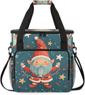 Mystical Santa Claus Coffee Maker Carrying Bag Xmas Santa Claus Travel Storage Bag Compatible with K-Mini or K-Mini Plus Single Serve Coffee Brewer Carrying Case with Pockets &amp Shoulder Strap