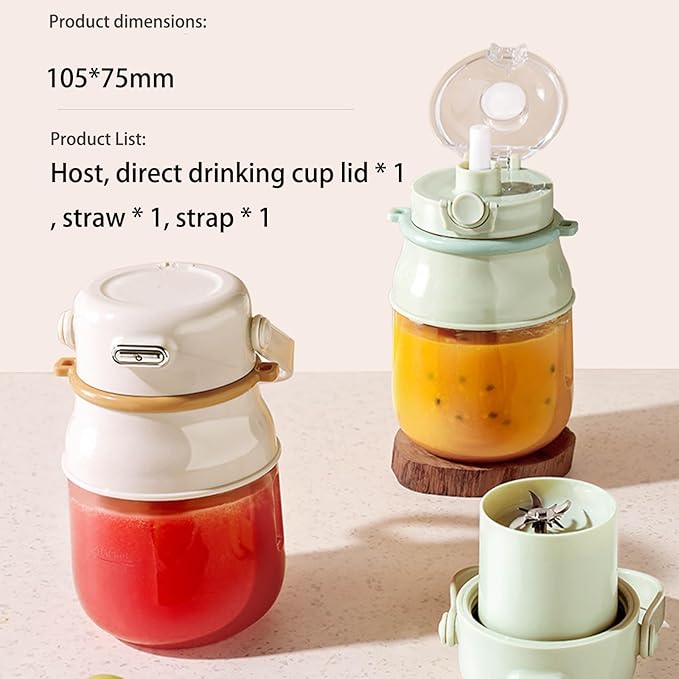 Small Juicing Machine Juices Making Bottle Fruit Juicings Device Juices Maker Multipurpose Suitable for Making Beverage Portable Blender with Digital Display