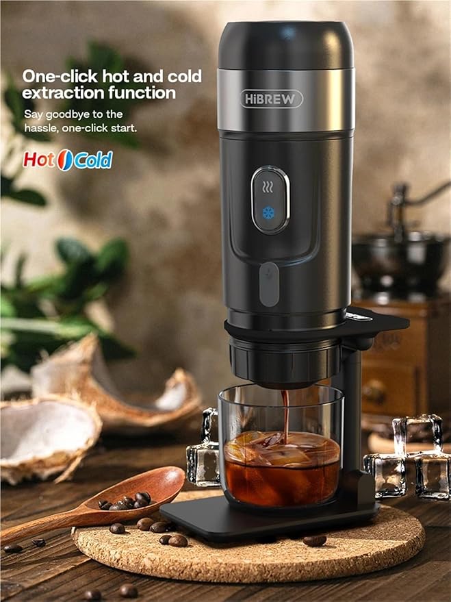 Portable Coffee Machine for Car &amp HomeDC12V Expresso Coffee Maker Fit Nexpresso Dolce Pod Capsule Coffee Powder H4A(UK)