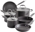 Anolon Advanced Home Hard Anodized Nonstick Cookware/Pots and Pans Set 9 Piece - Moonstone