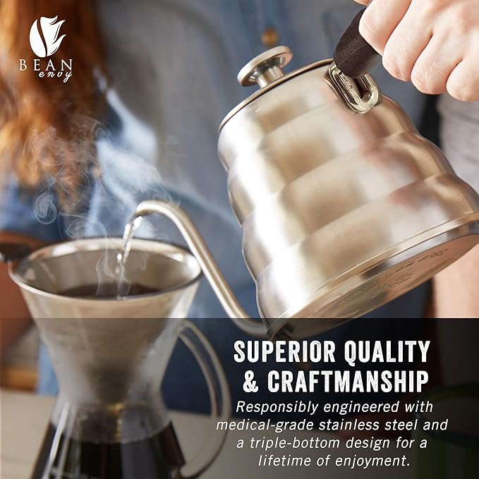 Bean Envy Pour Over Coffee Maker &amp Gooseneck Pour Over Coffee Kettle