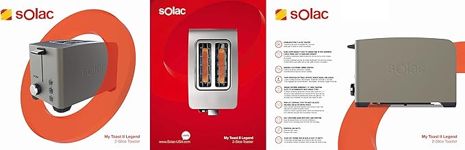 SOLAC MY TOAST II LEGEND 2-slice toaster