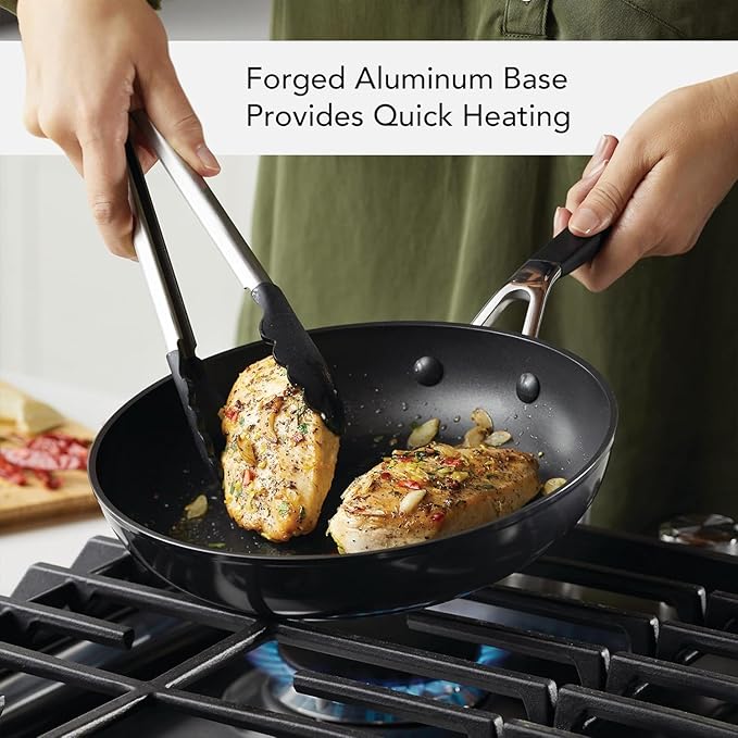KitchenAid Hard Anodized Nonstick Cookware/Pots and Pans Set 10 Piece - Matte Black