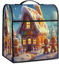 Kitchen Aid Mixer Cover Christmas Gingerbread Man Igloo Stand Mixer Cover Compatible with 6-8 Quarts Stand Mixers Dust Covers with Zipper Pocket Foldable Washable Kitchen Aid Organizer Bag
