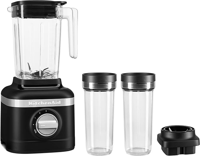 KitchenAid K150 48oz Ice Crushing Blender with Personal Jars Variable Speed Hand Blender with Blending Jar