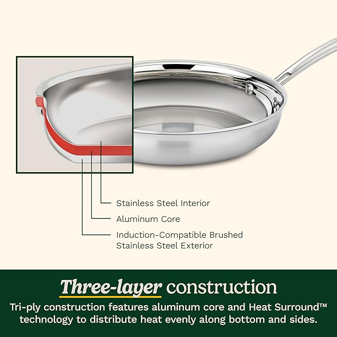 Cuisinart 15 Piece Cookware Set MultiClad Pro Triple Ply Silver MCP-15N