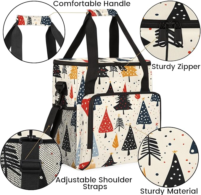 Cartoon Tree Coffee Maker Carrying Bag Magical Tree Travel Storage Bag Compatible with K-Mini or K-Mini Plus Single Serve Coffee Brewer Carrying Case with Multiple Pockets &amp Shoulder Strap