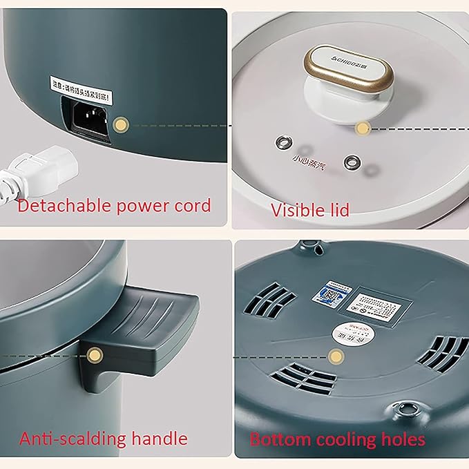 Electric Cooker With Keep Warm Function Multifunctional Integrated Frying Pan/Wok/Soup Pot Non-Stick Pot for 1-4 People