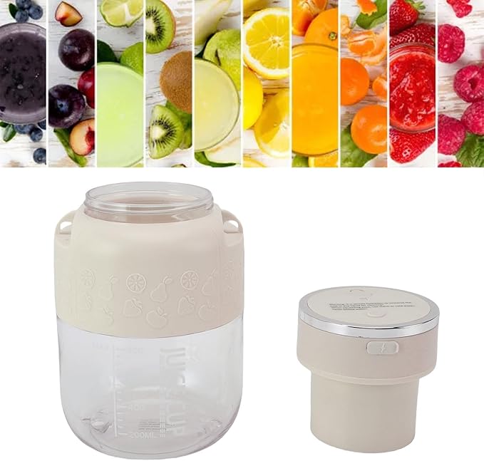 Haofy 800ml Portable Blender for Smoothies Juices USB Rechargeable Personal Blender with 1300mAh Battery Detachable Easy Design for Gym Office Home Camping (White)