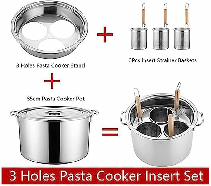 Set of Pots for 5 Holes Paste Stainless Steel Potplay with Homemade Kitchen and Restaurant Restaurant3 Hole
