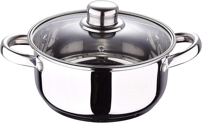 San Ignacio 5pcs stainless steel battery: saucepan Ø16x75 saucepans Ø18x85 and Ø20x95 cm induction Cassel collection 5 pieces