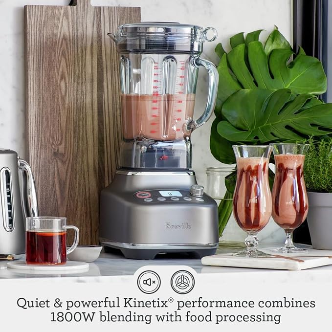 Breville BBL920BST Super Q Commercial-Grade Home Blender Black Stainless Steel