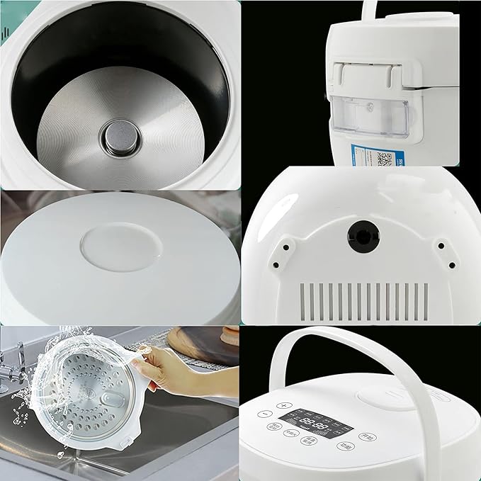 Rice Cooker Steamer 2L Large Capacity 12H Reservation Time Ceramic Non-Stick Liner For Family Dormitory 1~3 People cooker rice