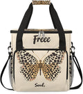 Coffee Maker Carrying Bag Leopard Butterfly Single Cup Coffee Maker Travel Bag Compatible with Keurig K-Mini or K-Mini Plus Portable Storage Bag with Shoulder StrapAZ-202