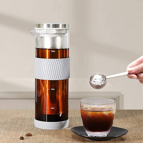 1000ML Drip Coffee Maker Drinkware Water Bottle Reusable Glass Filter Tools Espresso Coffee Dripper Pot Ice Cold Brew Coffee Machine
