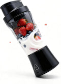 TorqueHome 3-in-1 Portable Blender Cup - 24oz Cordless Personal Blender USB-C Rechargeable Self-Cleaning Leakproof Tumbler with Lid for Making Smoothies Shakes Protein Drinks BPA Free (black)